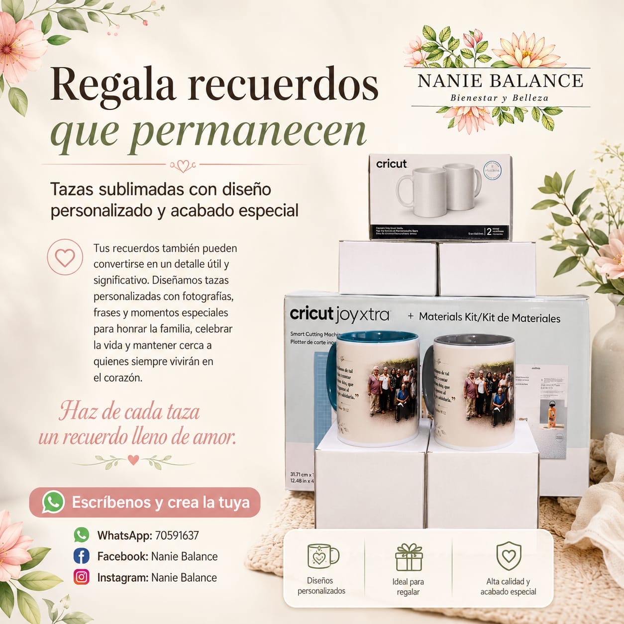 Tazas personalizadas para regalar recuerdos que permanecen
